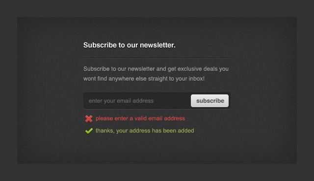 Freebie: Newsletter Sign-Up Form PSD