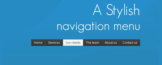 Stylish Navigation Menu With jQuery