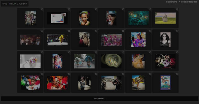 Multimedia Gallery for Images, Video and Audio
