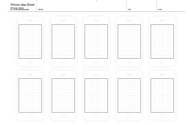 iPhone and iPad Idea Sheet