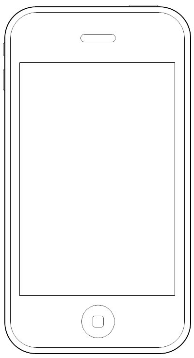 Wireframe Stencil iPhone
