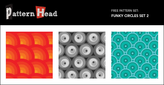 Funky Circles Set - 3 Patterns (.eps & .png)