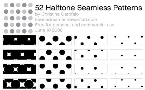 Halftone - 52 Patterns (.ai)