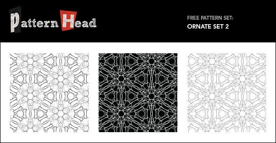 Ornate Set - 3 Patterns (.eps & .png)