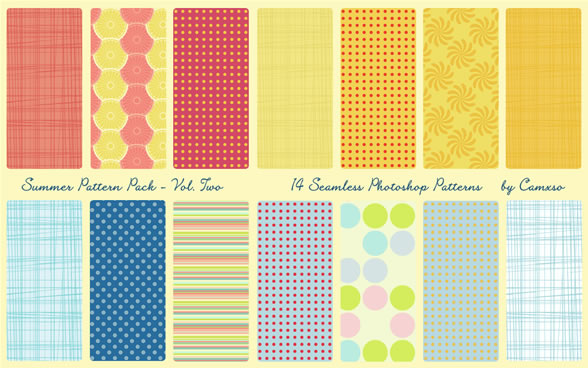 Summer Pattern Pack Vol. 2 - 8 Patterns (.pat)