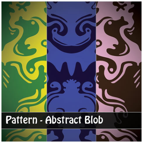 Abstract Blobs - 3 Patterns (.ai & .png)