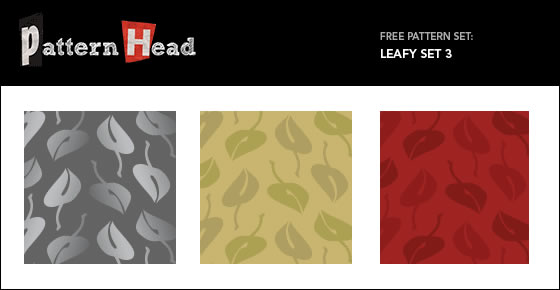 Leafy Set - 3 Patterns (.eps & .png)