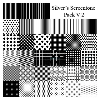 Silver's Screentone Pack V2 - 31 Patterns (.pat)
