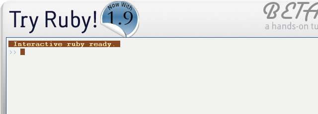 Try Ruby! (in your browser)