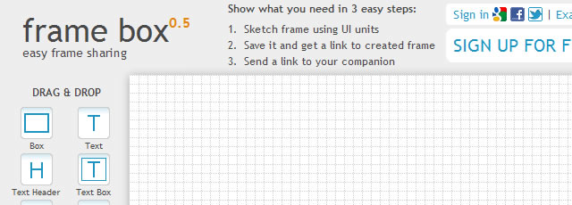 Frame Box - Lightweight online tool for creating mockups