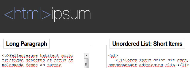 HTML-Ipsum