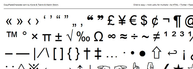 CopyPasteCharacter.com