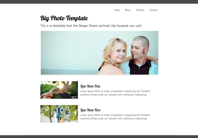 960.GS CSS Photography Template