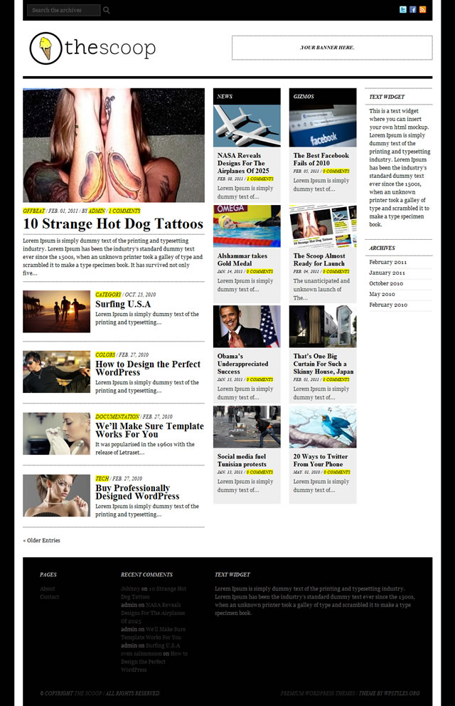 The Scoop WordPress Theme