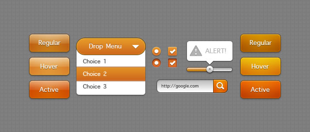 Orange Interactive Elements