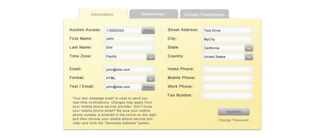 Tab User Interface Design