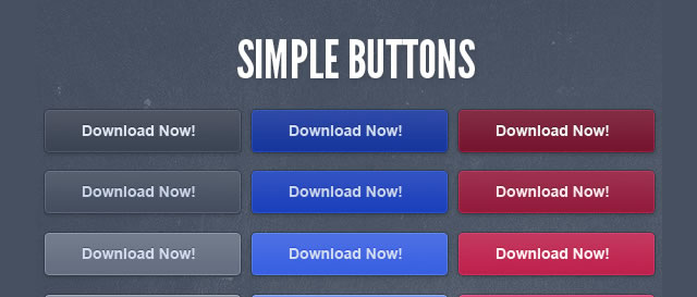 Simple Buttons PSD