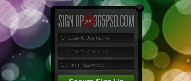 Sexy Sign-Up Form