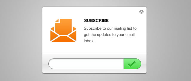 Clean Email Newsletter Subscription Form