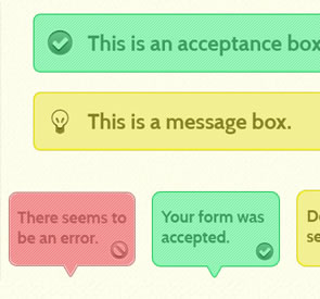 Colored, Texturized Alert Boxes