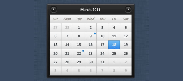 Sleek Calendar