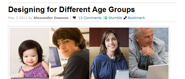 Designing for Different Age Groups