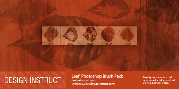 Leaf: Photoshop Brush Pack