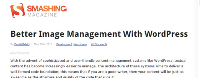 Better Image Management With WordPress