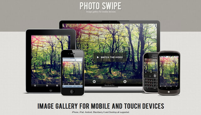 PhotoSwipe - Image Gallery for Mobile Devices