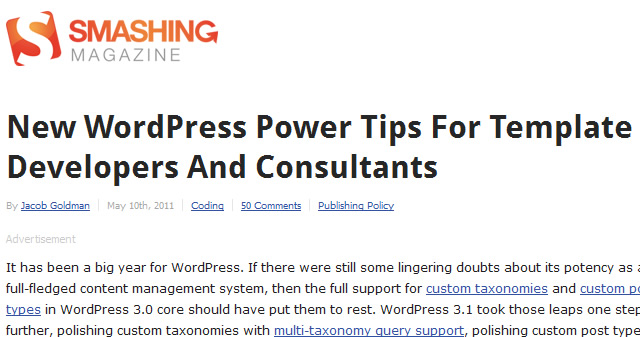 New WordPress Power Tips For Template Developers And Consultants