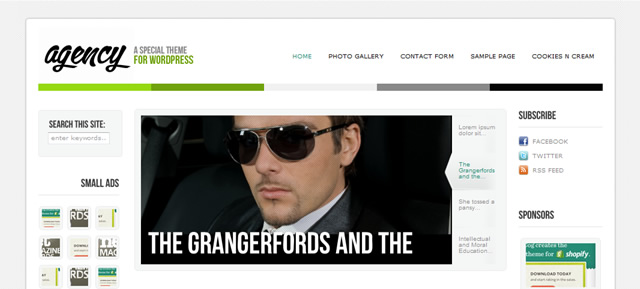 Agency - Free Magazine Style WordPress Theme