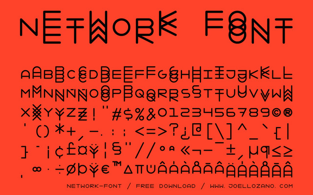 Network - Free Font