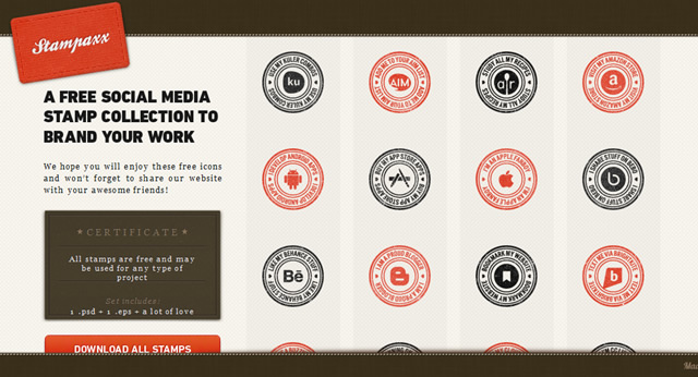 Stampaxx - Social Media Iconset to Brand Your Work
