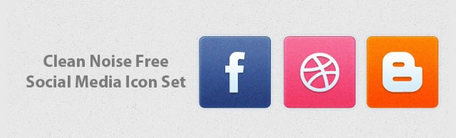 Clean Noise Social Media Icon Set