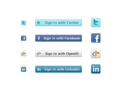 Sign in with Twitter, Facebook, OpenID & LinkedIn