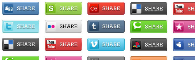 Social Media Bookmark Icons
