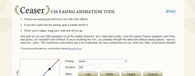 Ceaser - CSS Easing Animation Tool