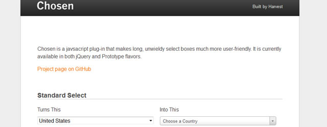 Chosen - A Javascript Plugin for jQuery and Prototype - Makes Select Boxes Better