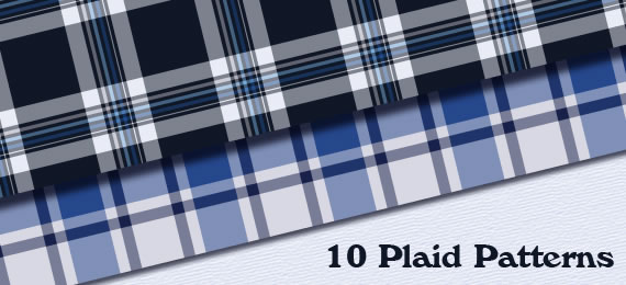 10 Seamless Plaid Patterns for Illustrator and Photoshop