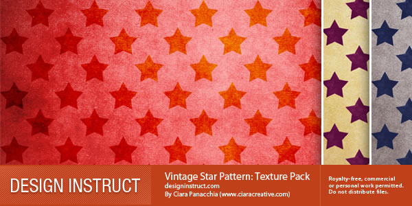 Vintage Star Pattern: Texture Pack