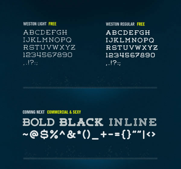 Weston Round Slab Free Font
