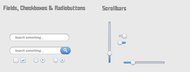 Blue Elegant Ui PSD