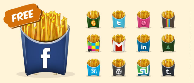Social Fries - Free Social Icons