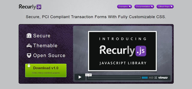 Recurly.js - JavaScript Library for Customizable Transaction Forms