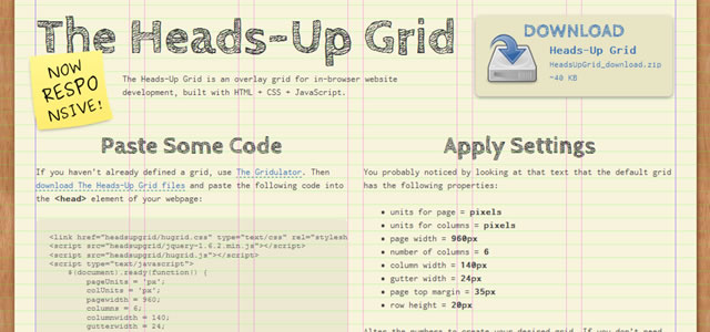 The Heads-Up Grid