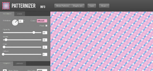 Patternizer - Stripe Pattern Generator Tool