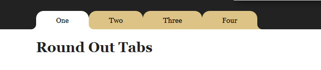 Tabs with Round Out Borders