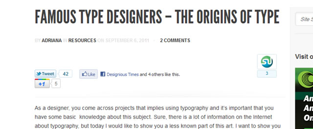 Famous Type Designers – The Origins of Type