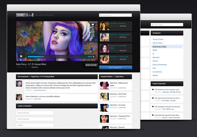 Soundsgood - Free Video Blogging WordPress Theme