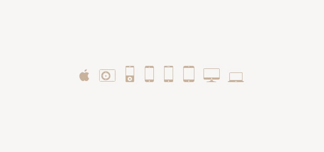 Free PSD Apple Glyphs